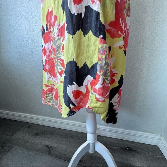 Uncle Frank Vibrant Bold Floral Sleeveless Shift Dress SZ S - Picture 6 of 12
